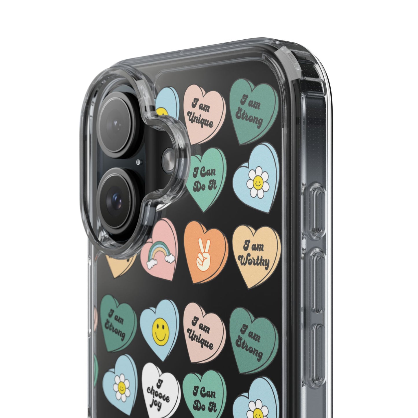 Empowerment Phone Cases, I Am Worthy Clear Cases, Inspirational Gifts, Cute Phone Cover for Teens, Self-Love Accessories