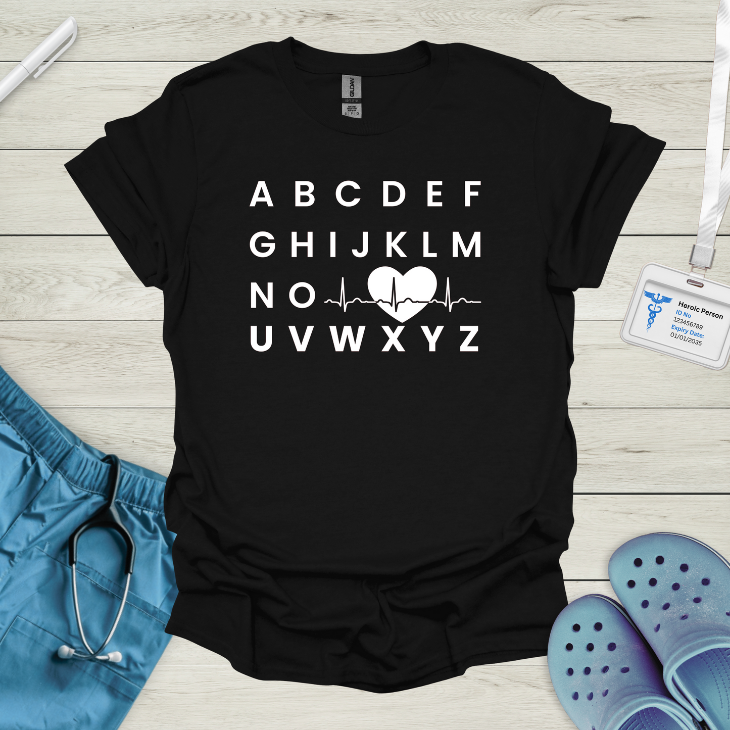 Alphabet ECG T-Shirt