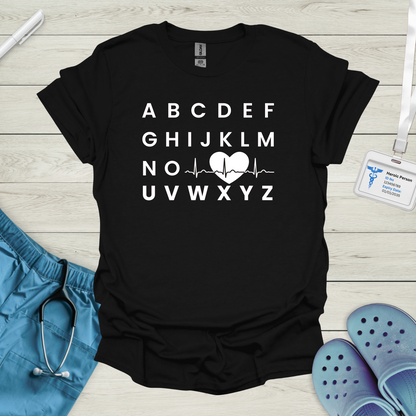 Alphabet ECG T-Shirt