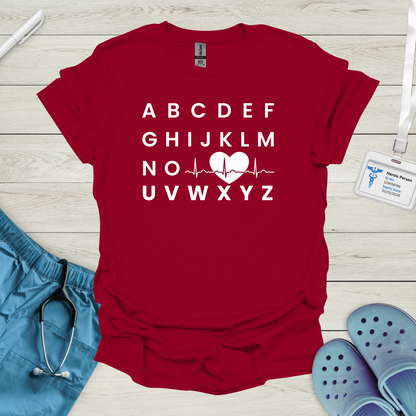Alphabet ECG T-Shirt