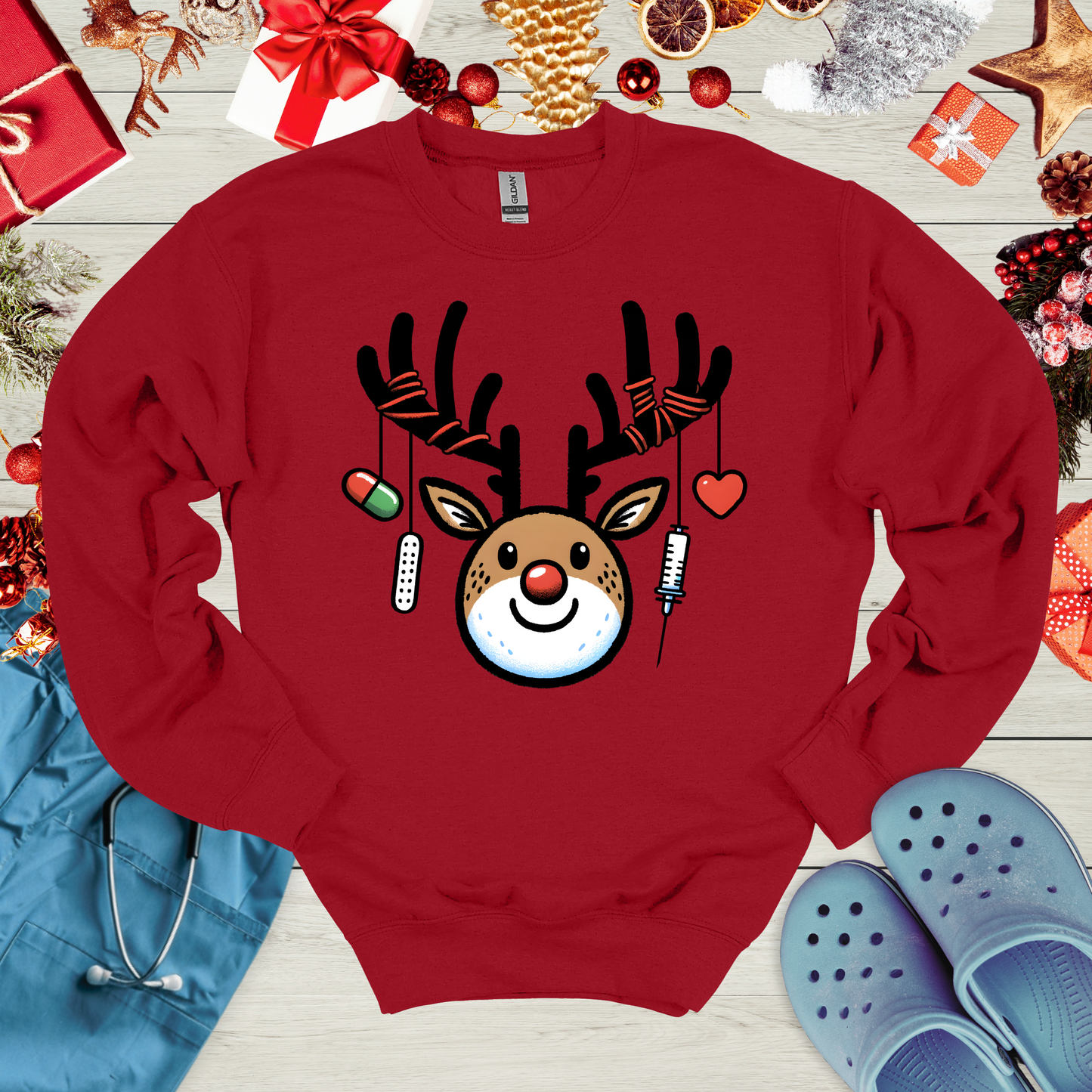 Cute Medical Reindeer Sweatshirt