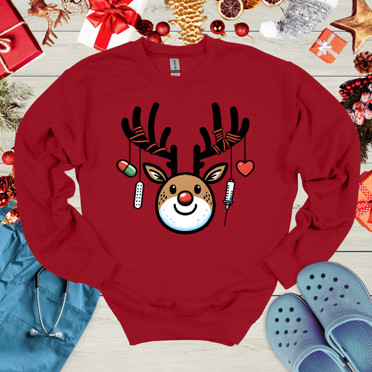 Cute Medical Reindeer Sweatshirt