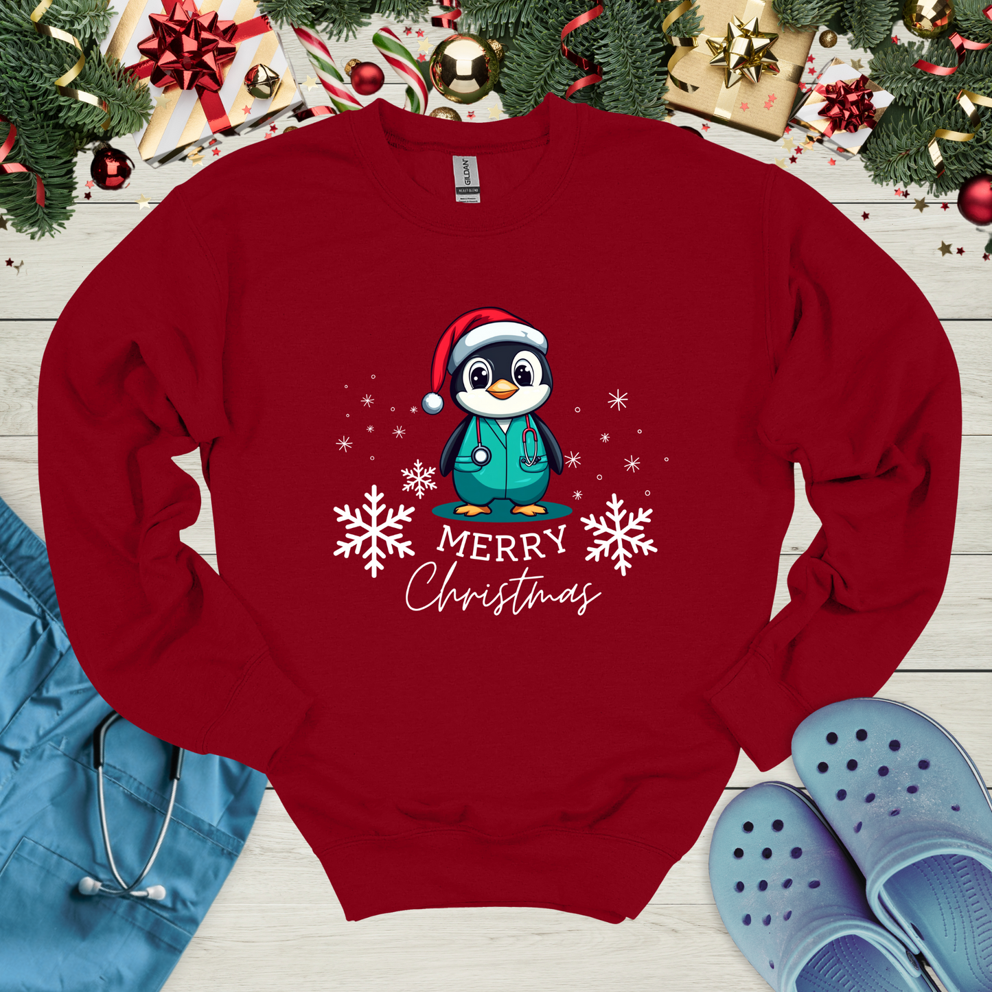 Christmas Penguin Sweatshirt