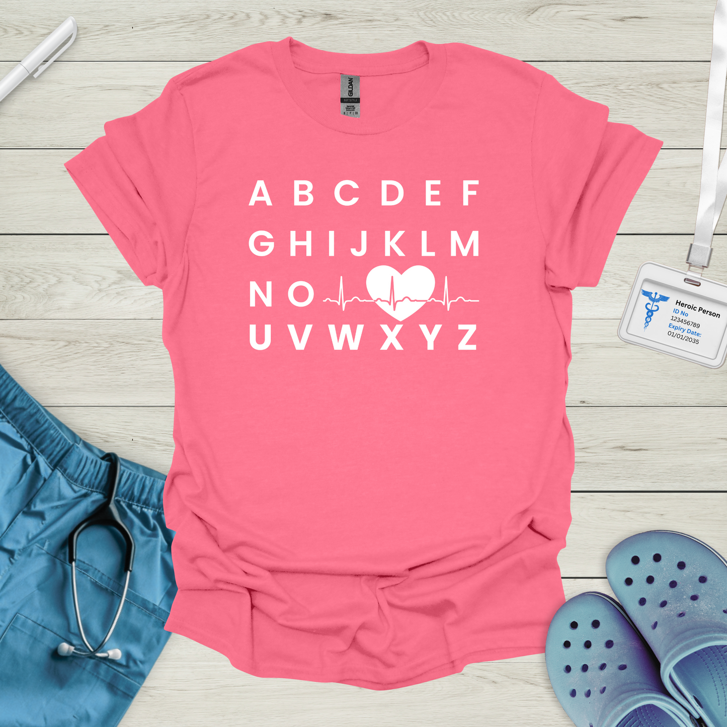 Alphabet ECG T-Shirt