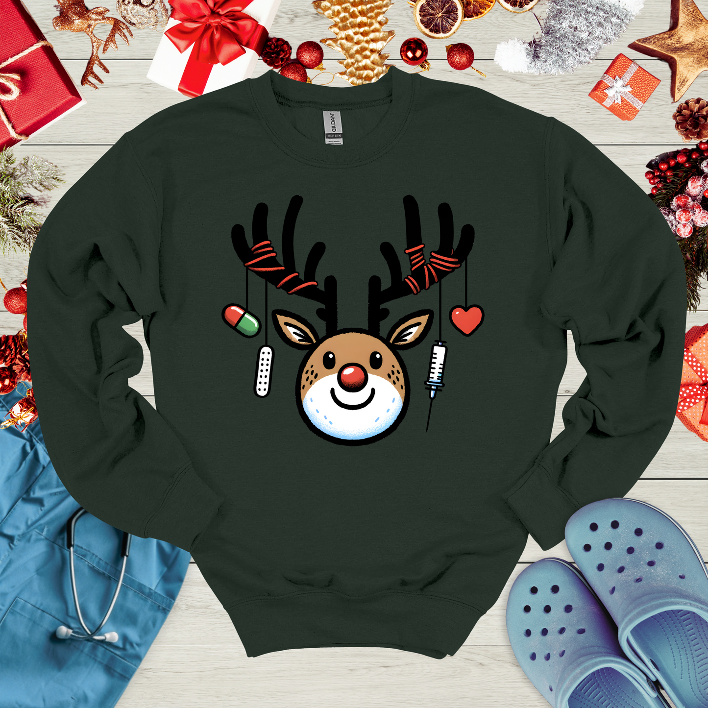 Cute Medical Reindeer Sweatshirt