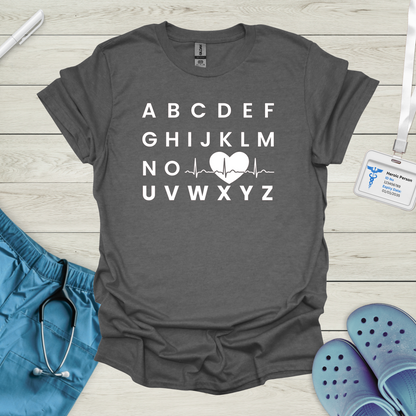 Alphabet ECG T-Shirt