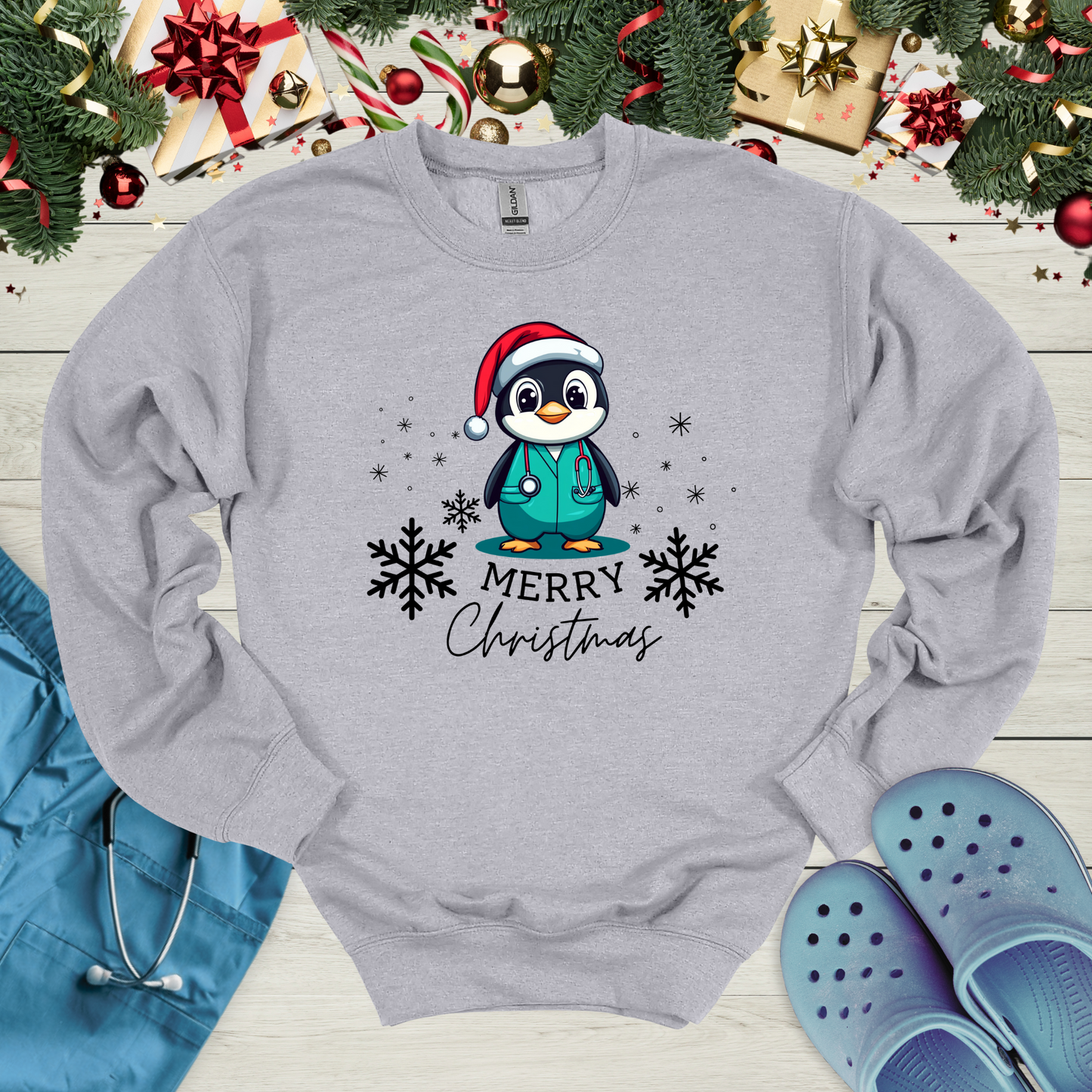 Christmas Penguin Sweatshirt