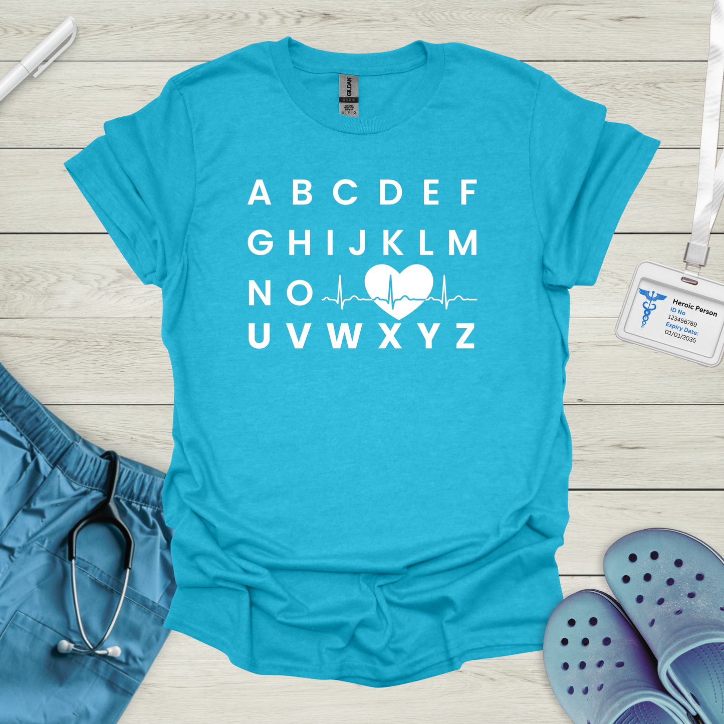 Alphabet ECG T-Shirt