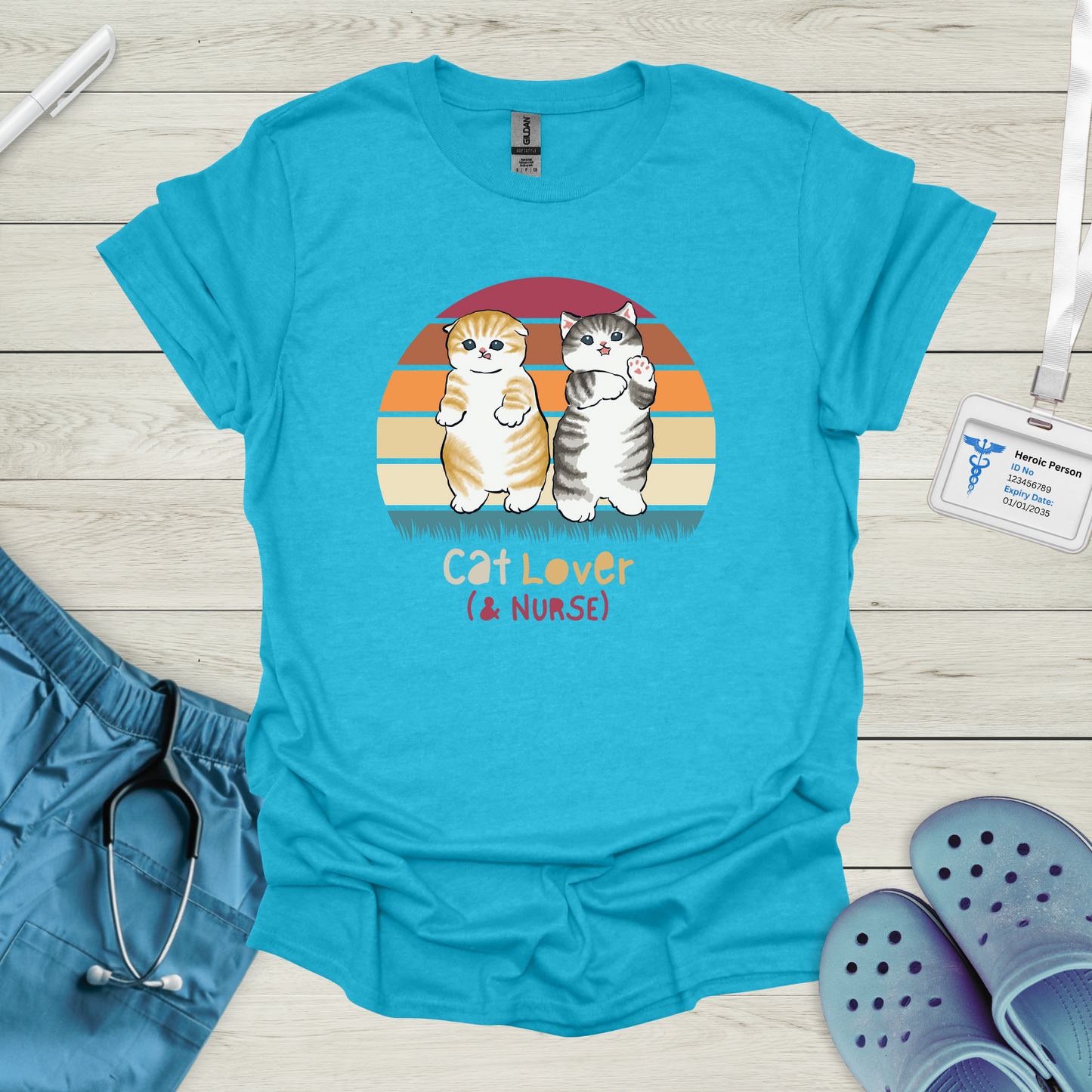 Cat Lover (& Nurse) T-Shirt