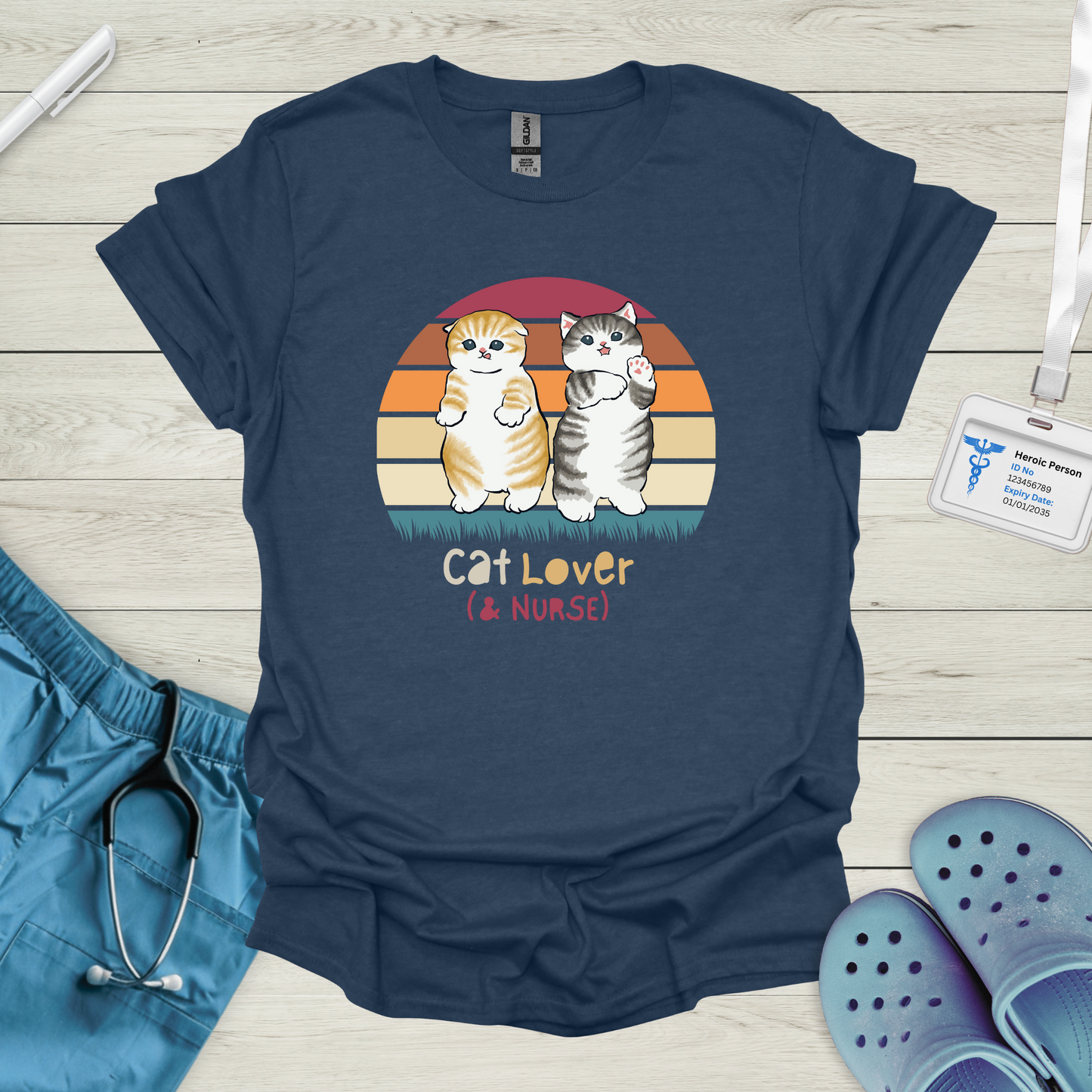 Cat Lover (& Nurse) T-Shirt