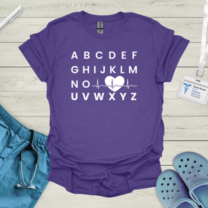 Alphabet ECG T-Shirt