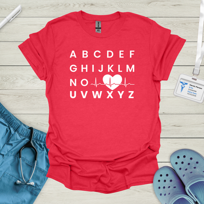 Alphabet ECG T-Shirt