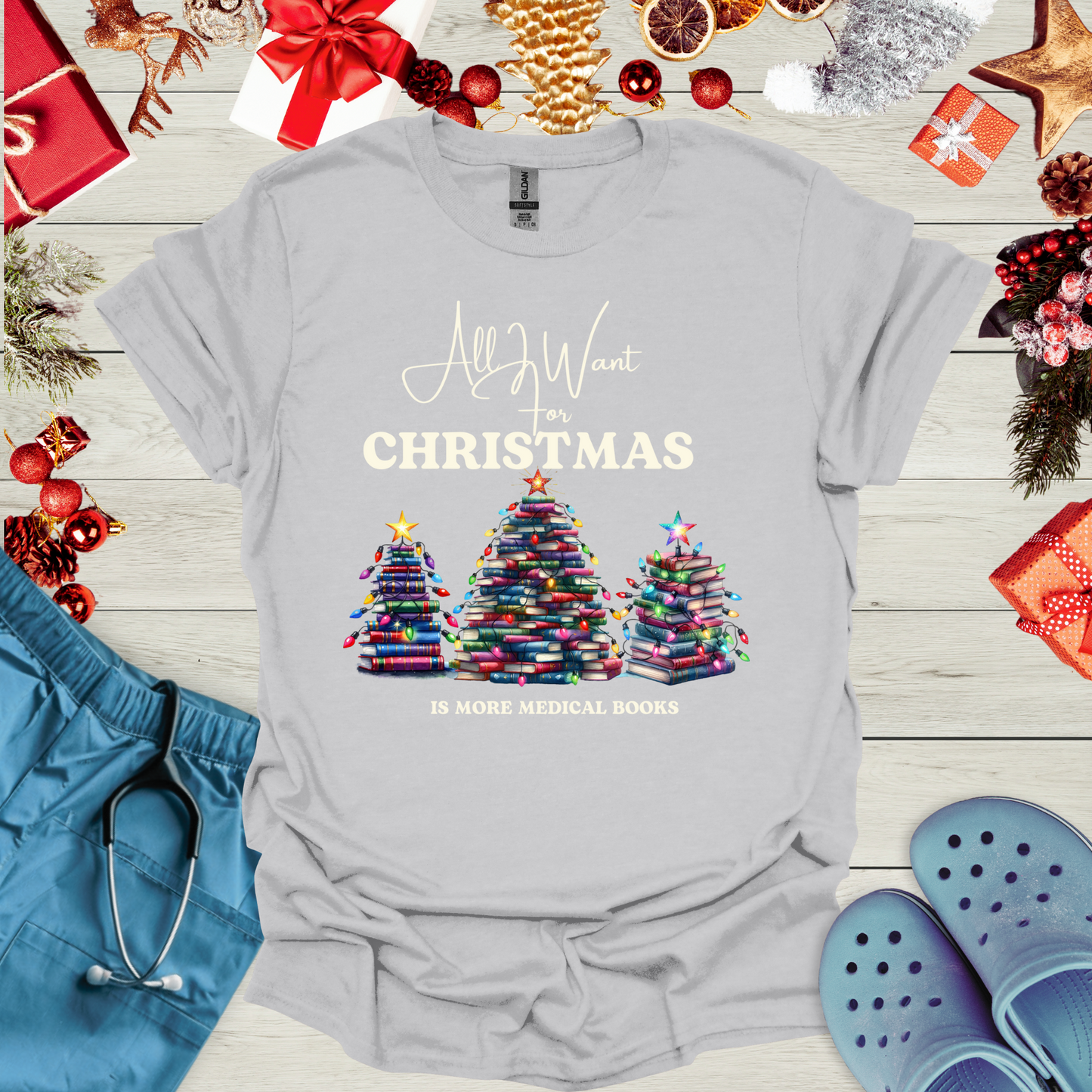 All I want for christmas is more medical books T-Shirt