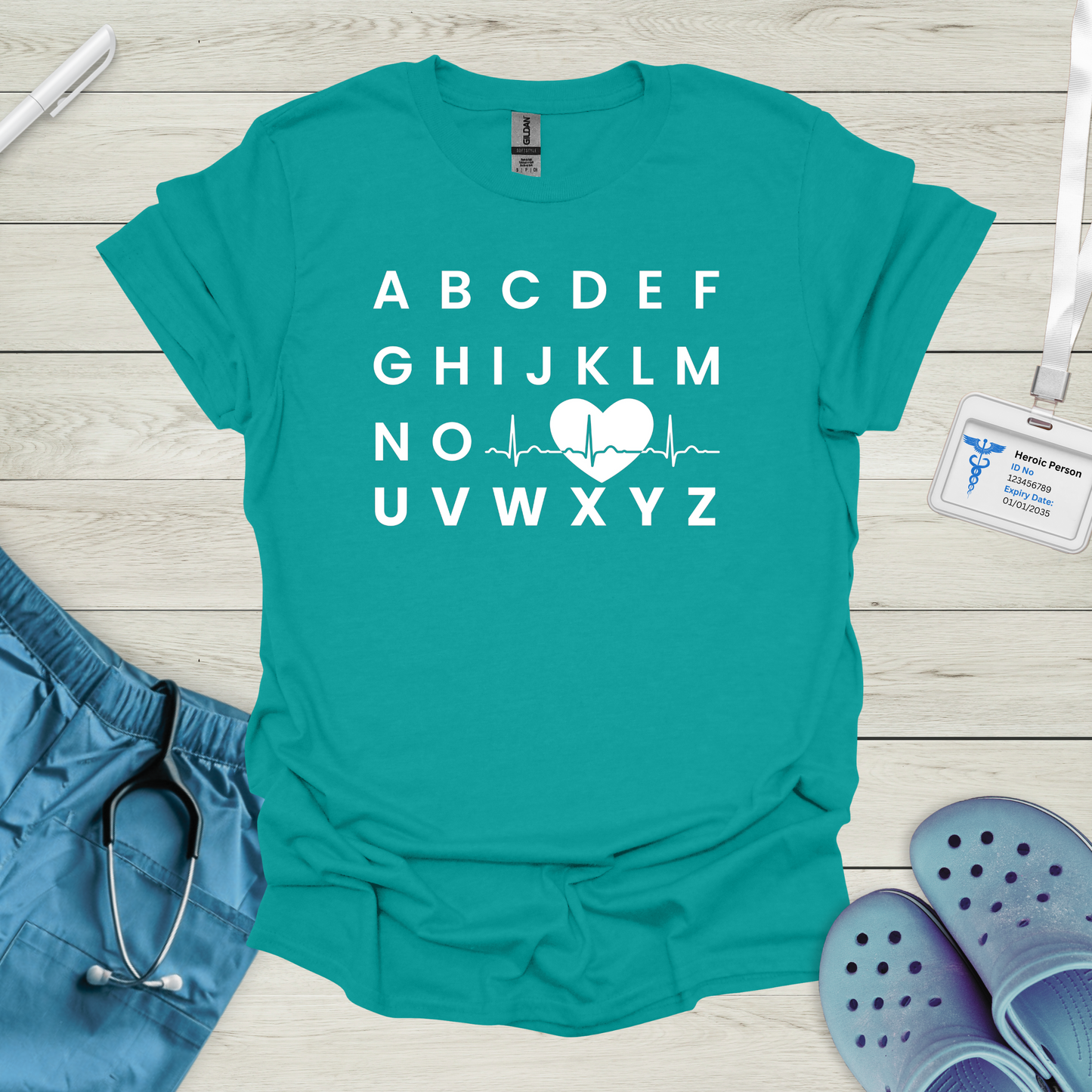 Alphabet ECG T-Shirt