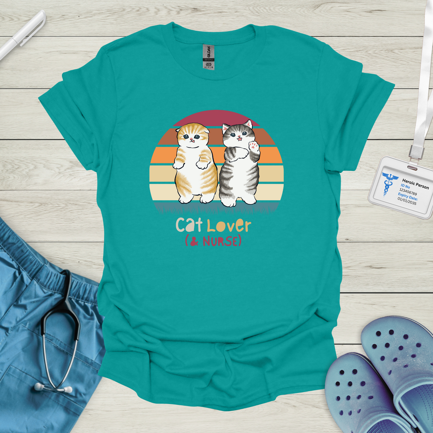 Cat Lover (& Nurse) T-Shirt