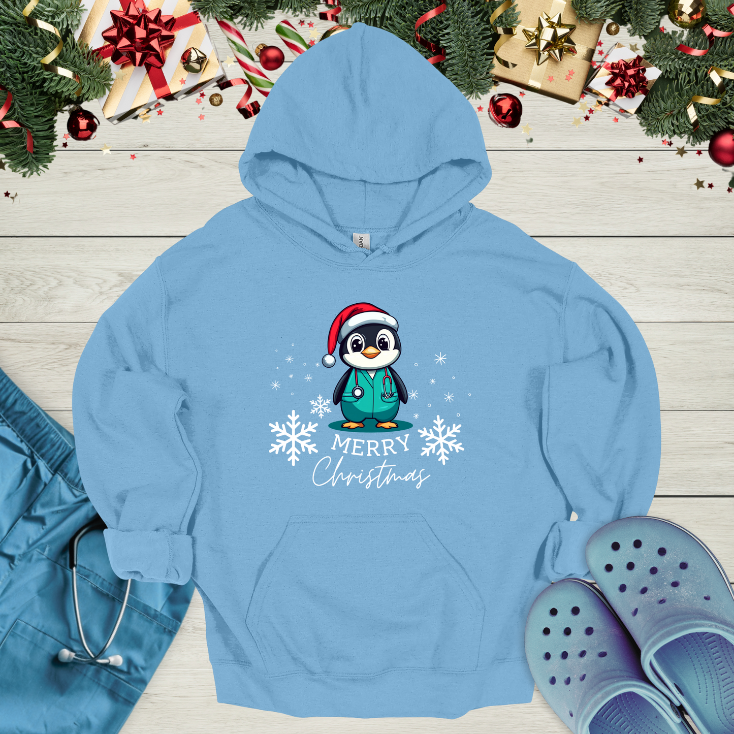 Christmas Penguin Hoodie