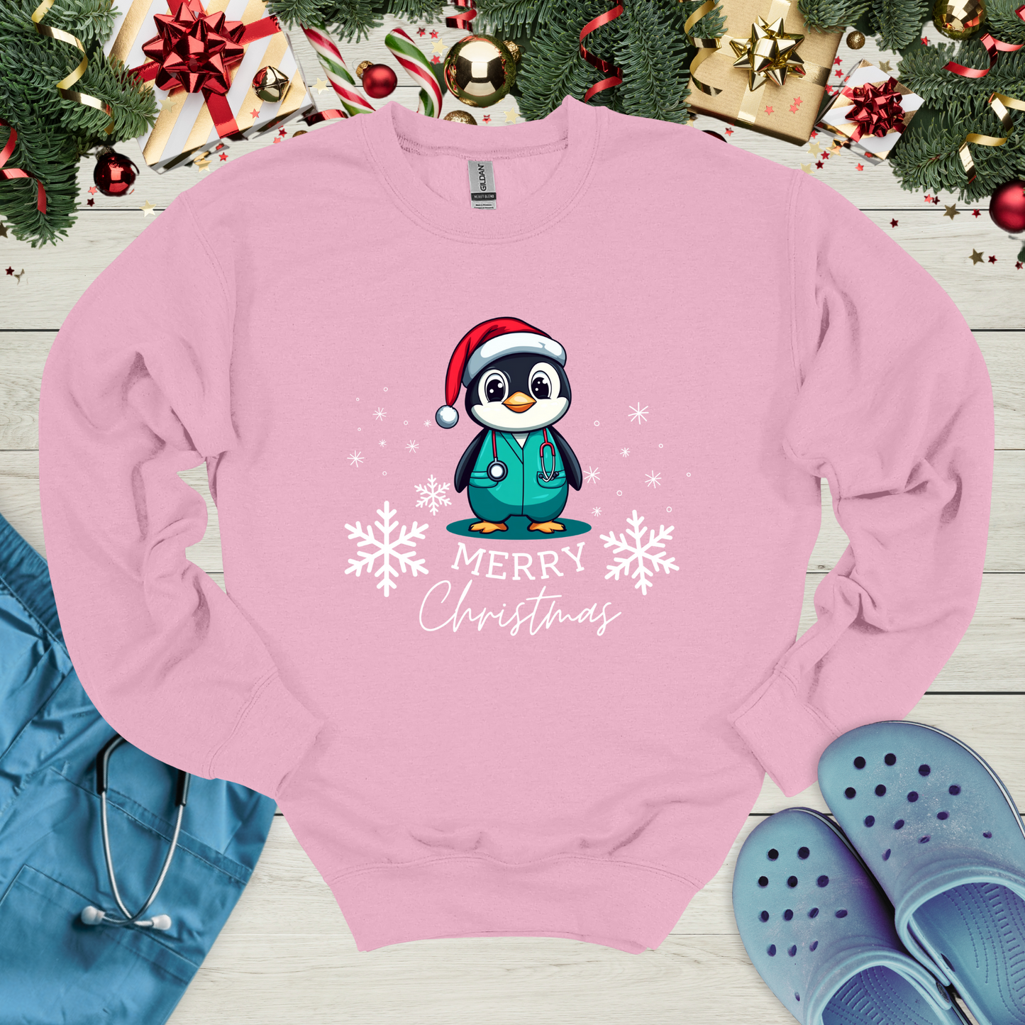 Christmas Penguin Sweatshirt