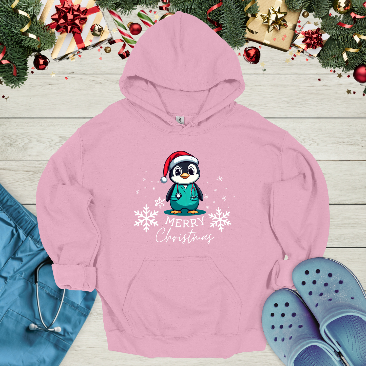 Christmas Penguin Hoodie