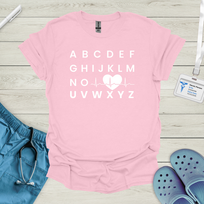 Alphabet ECG T-Shirt