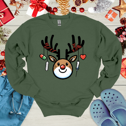 Cute Medical Reindeer Sweatshirt