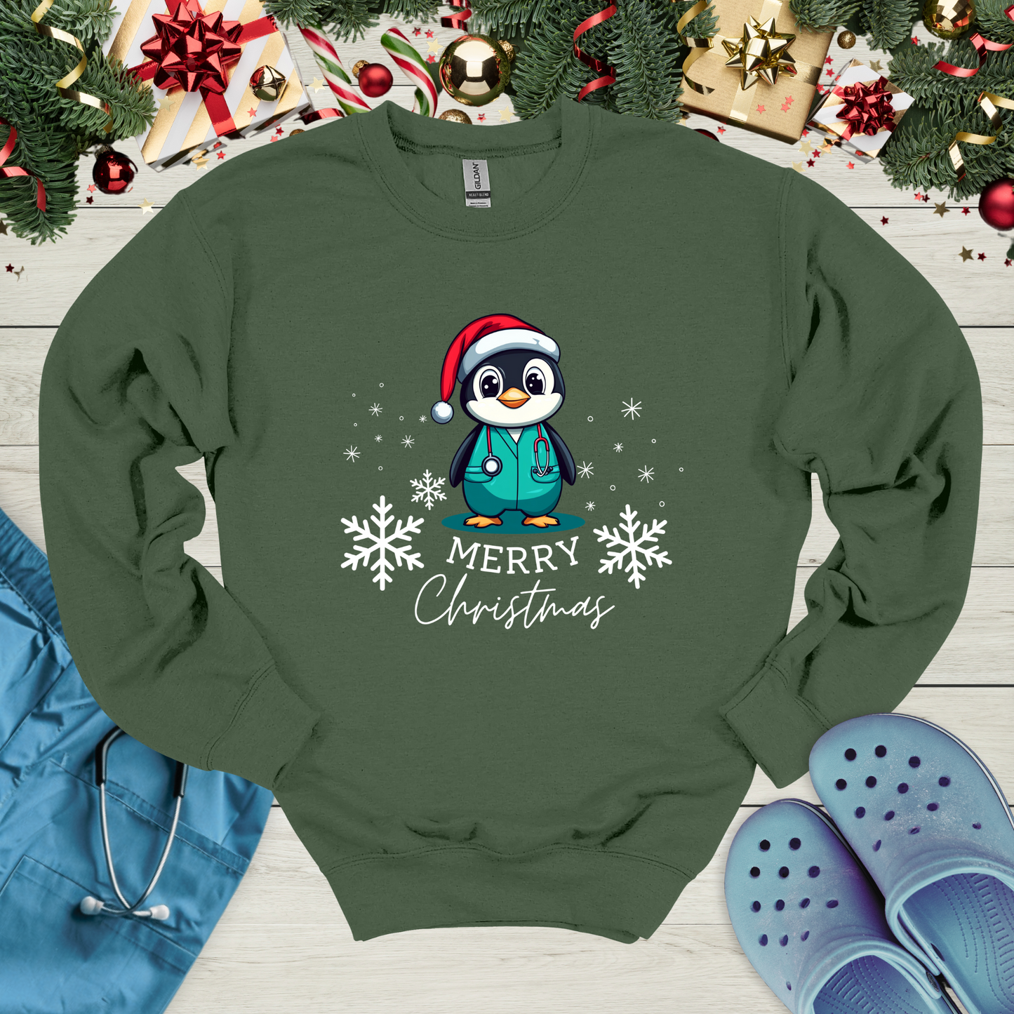 Christmas Penguin Sweatshirt