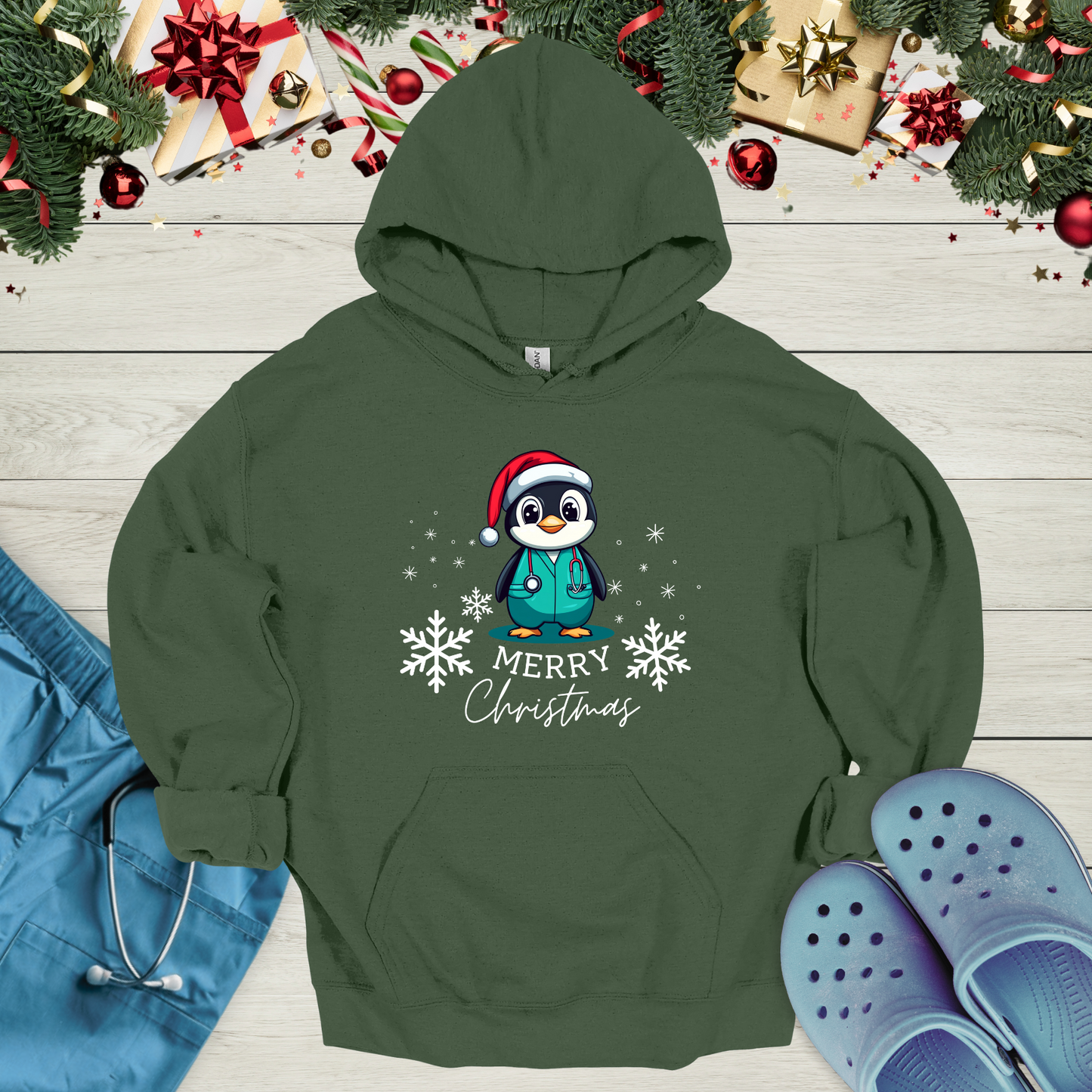 Christmas Penguin Hoodie
