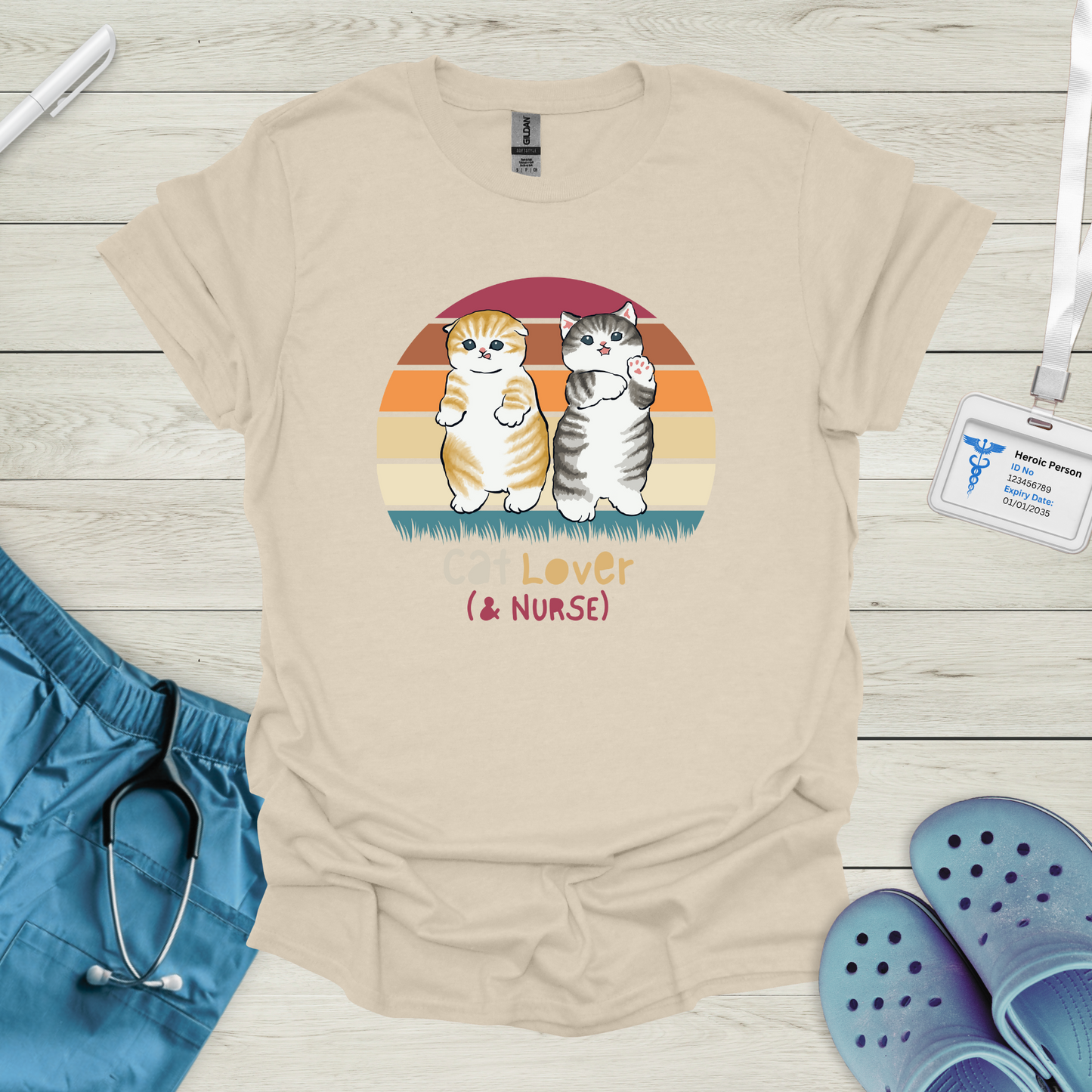 Cat Lover (& Nurse) T-Shirt