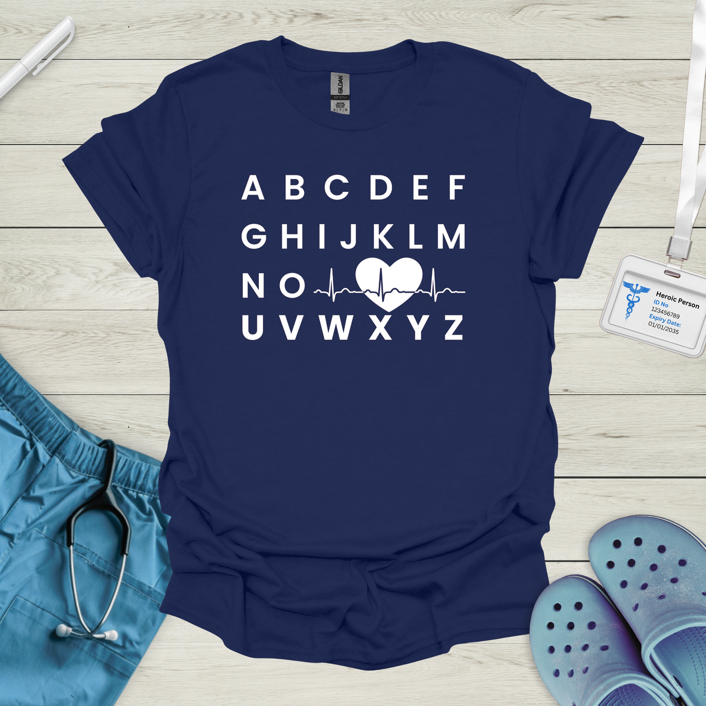 Alphabet ECG T-Shirt