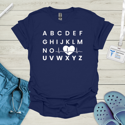 Alphabet ECG T-Shirt