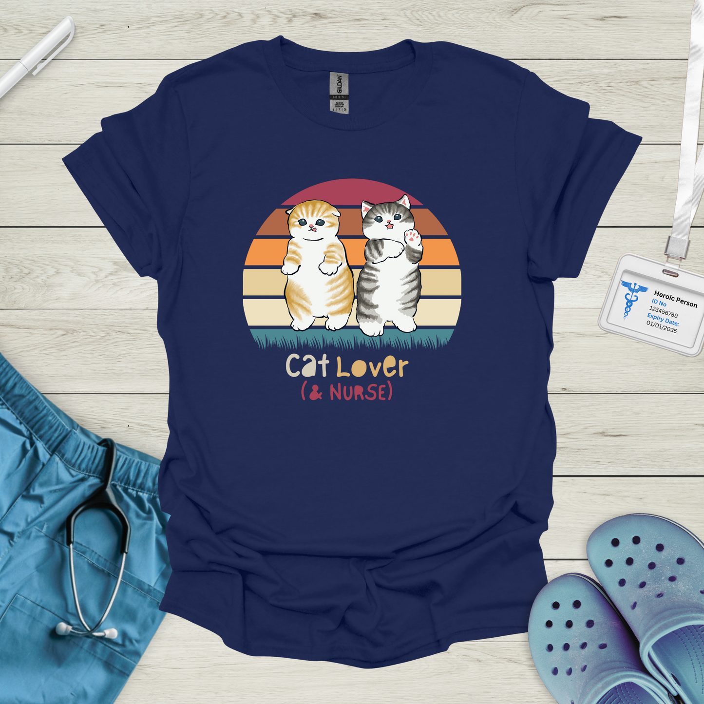 Cat Lover (& Nurse) T-Shirt