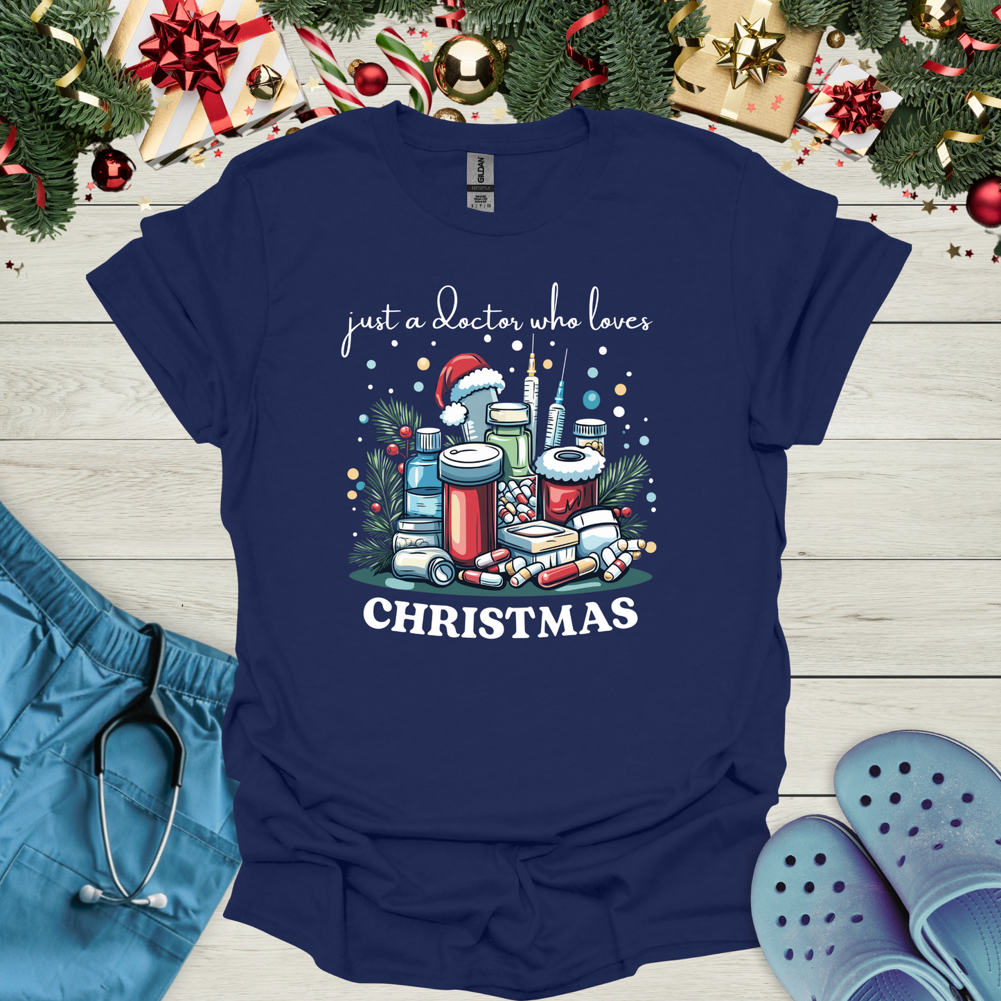 Just A Doctor Who Loves Christmas T-Shirt