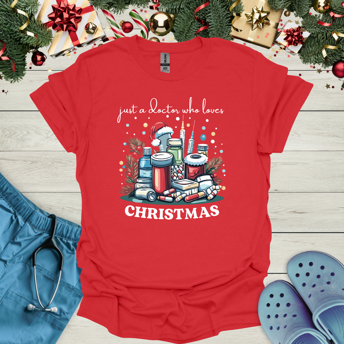 Just A Doctor Who Loves Christmas T-Shirt