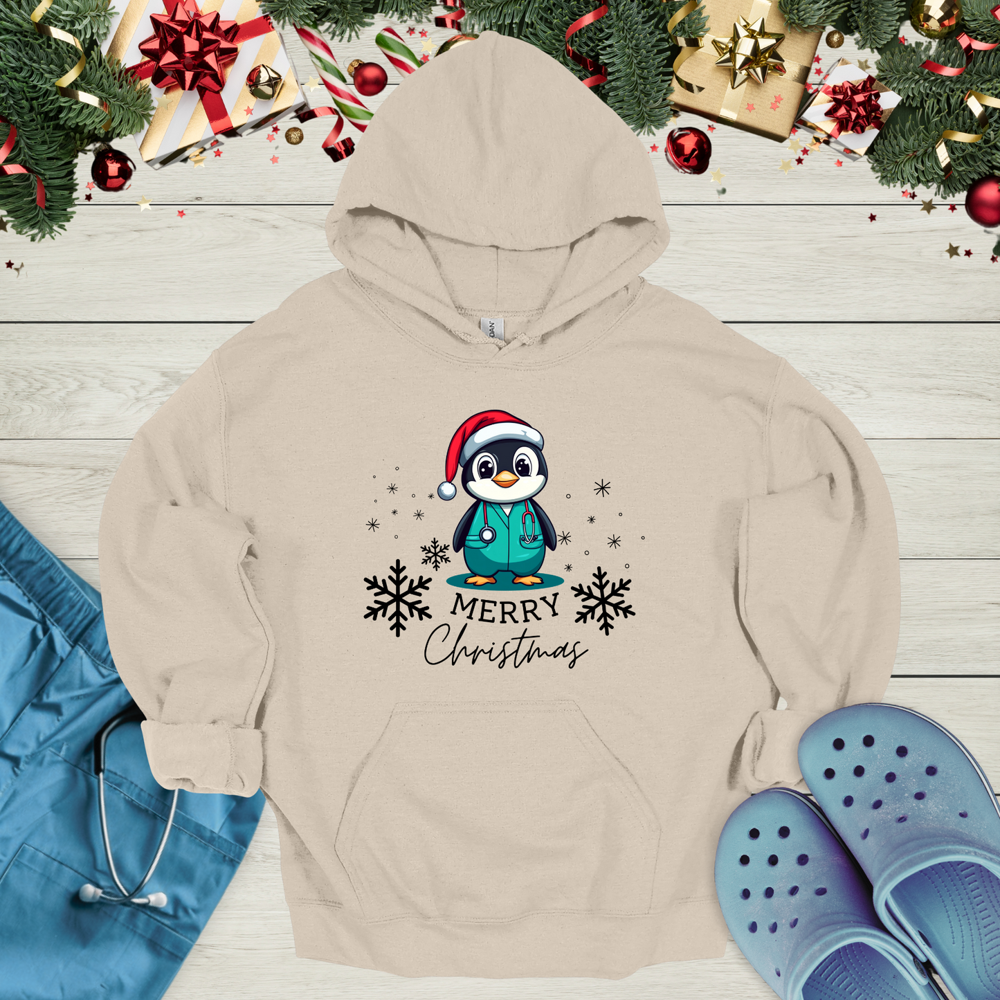 Christmas Penguin Hoodie
