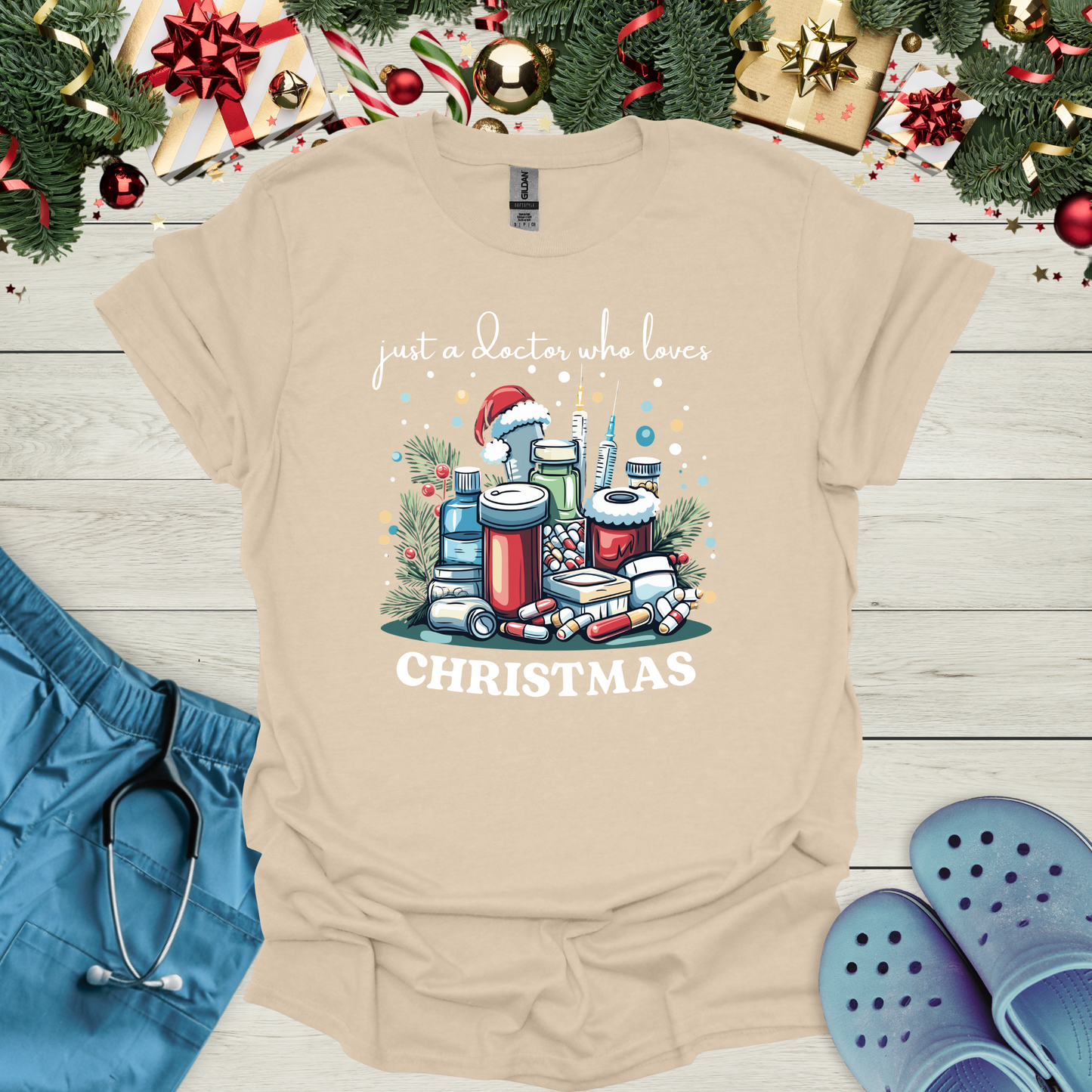 Just A Doctor Who Loves Christmas T-Shirt