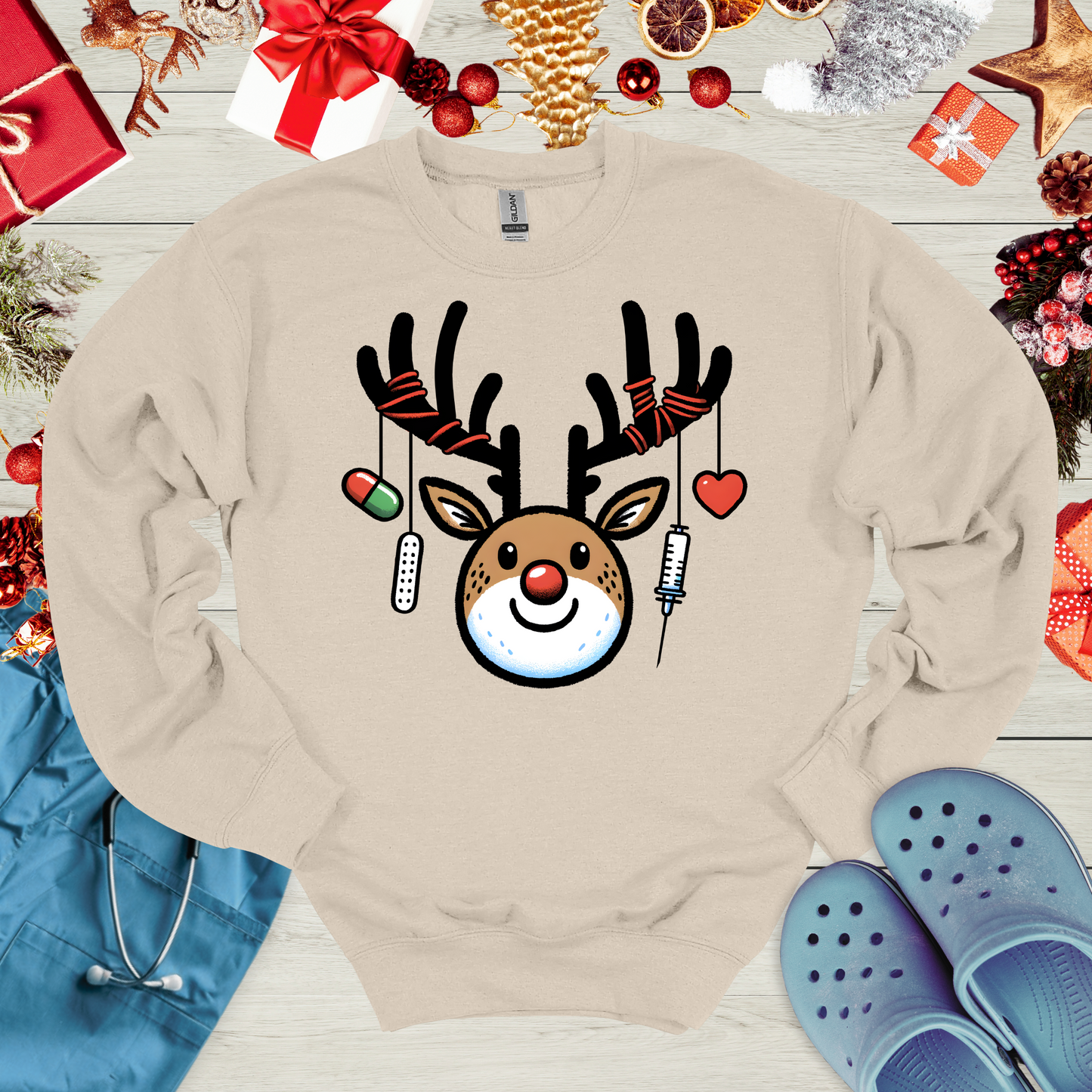 Cute Medical Reindeer Sweatshirt