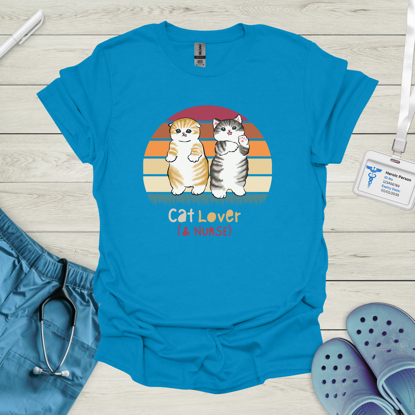 Cat Lover (& Nurse) T-Shirt