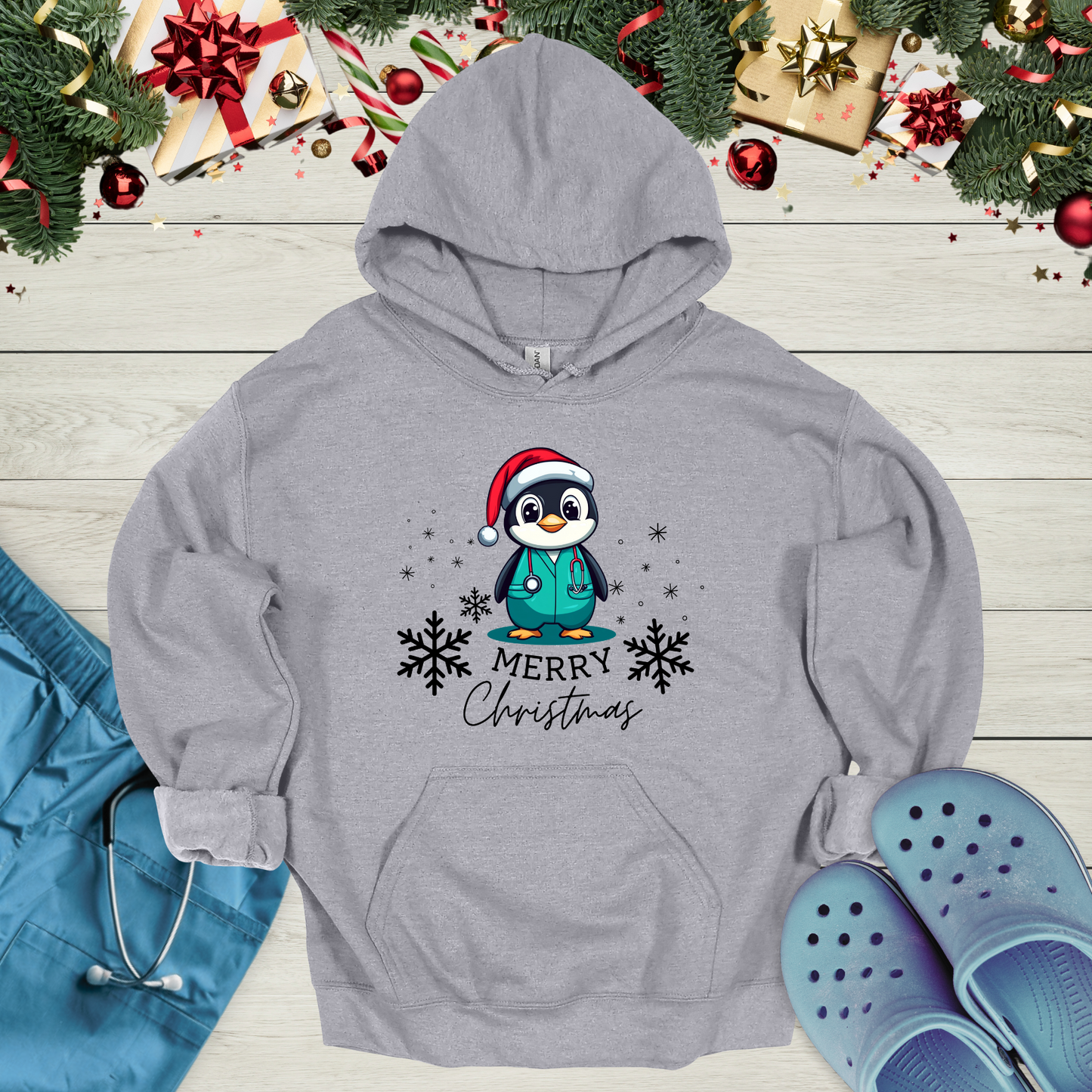 Christmas Penguin Hoodie