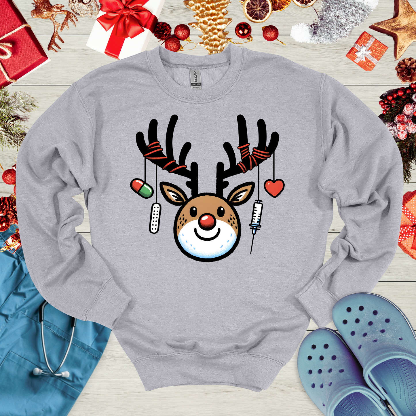 Cute Medical Reindeer Sweatshirt