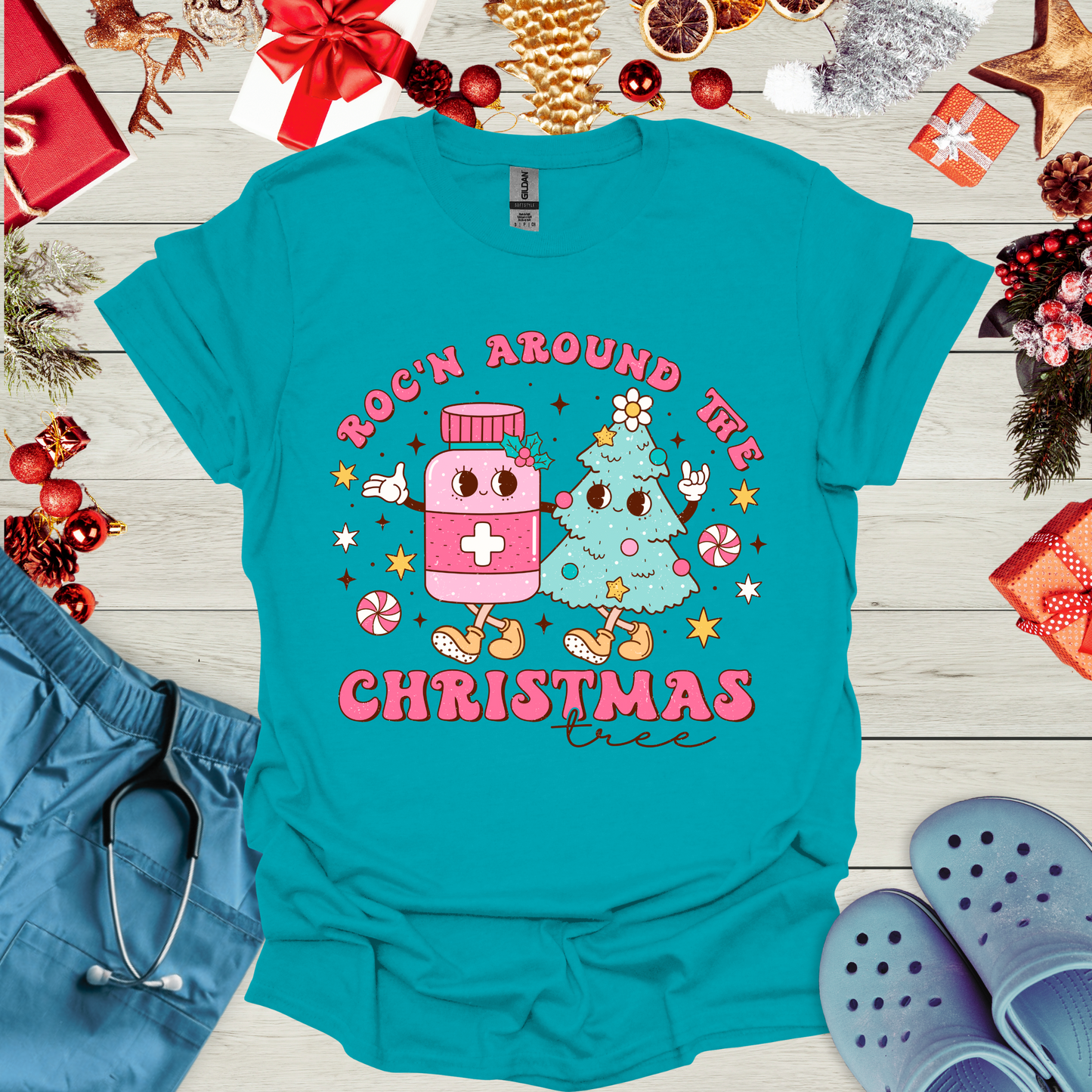 Roc'n Around the Christmas Tree T-Shirt