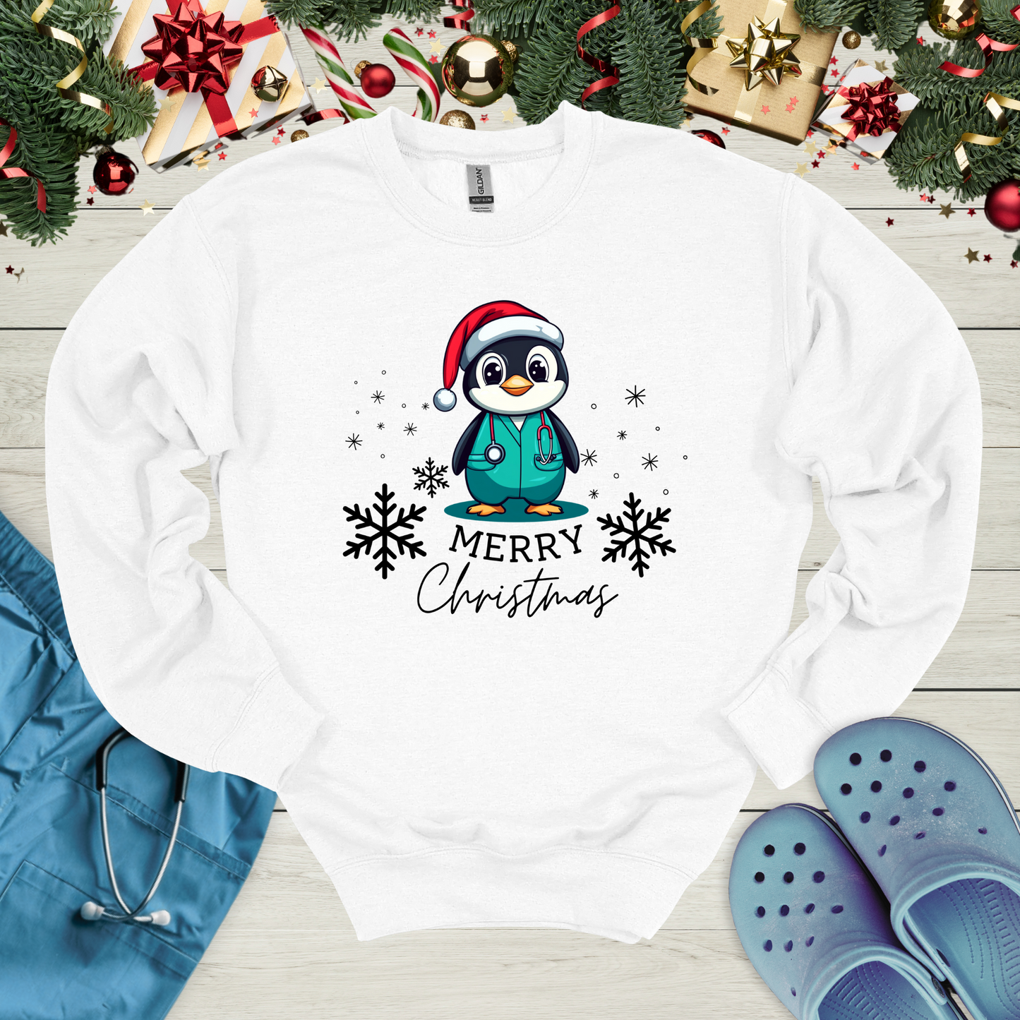 Christmas Penguin Sweatshirt