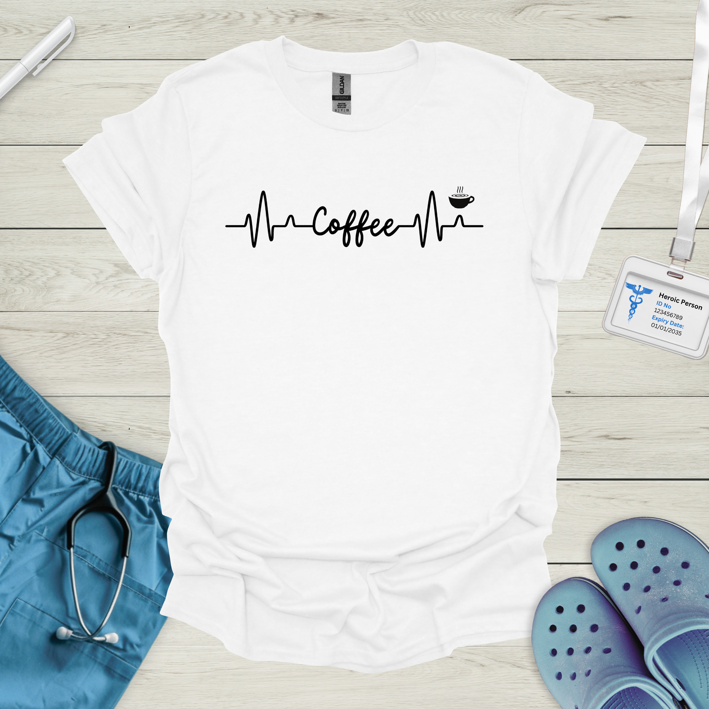 Coffee ECG T-Shirt