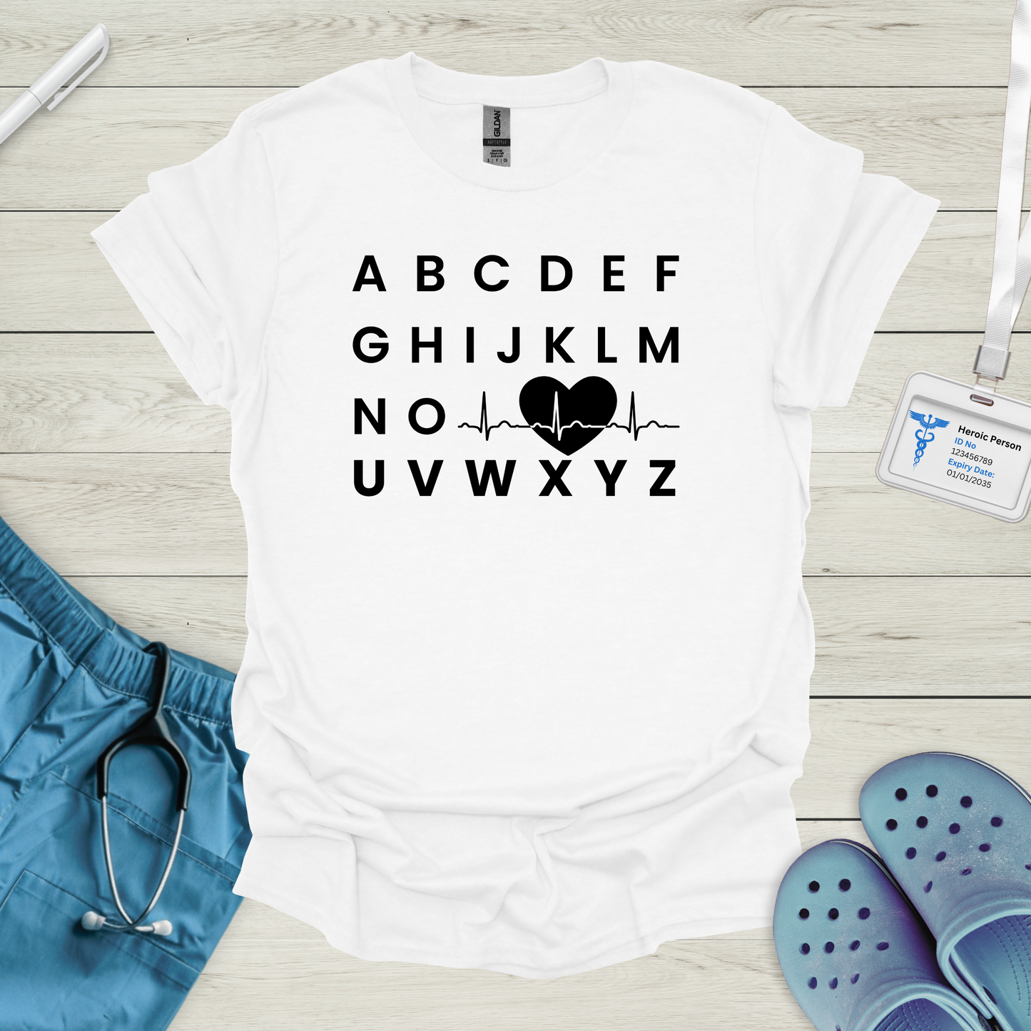 Alphabet ECG T-Shirt